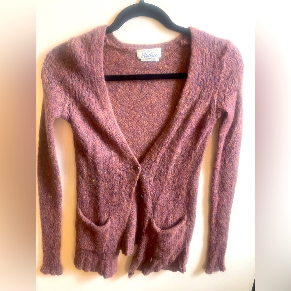Wallace Cardigan Wool Blend - Purple